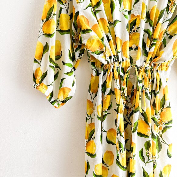 J.Crew Cinched Shirt-Dress in Limoncello 100% Organic Cotton Voile — XL - Picture 8 of 14